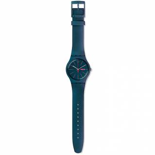 ΡΟΛΟΙ SWATCH GZ712 SUON708 SWATCH NEW GENTLEMAN Blue Silicone Strap