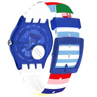 ΡΟΛΟΙ SWATCH SUON715 SWATCH Home Strip Home Multicolor Silicone Strap