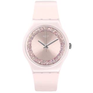 ΡΟΛΟΙ SWATCH  SUOP110 SWATCH Pinksparkles Pink Silicone Strap