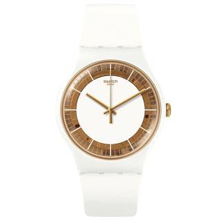 ΡΟΛΟΙ SWATCH   SUOW158 SWATCH Siliwhite White Silicone Strap