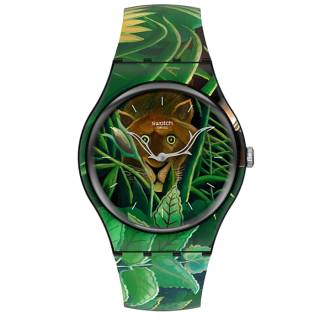 ΡΟΛΟΙ SWATCH SUOZ333 SWATCH MoMA The Dream By Henri Rousseau Silicone Strap