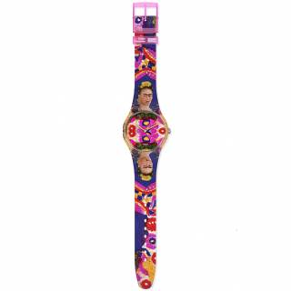 ΡΟΛΟΙ SWATCH SUOZ341 SWATCH The Frame By Frida Kahlo Silicone Strap