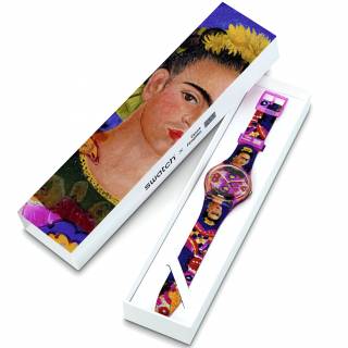 ΡΟΛΟΙ SWATCH SUOZ341 SWATCH The Frame By Frida Kahlo Silicone Strap