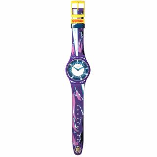 ΡΟΛΟΙ SWATCH SUOZ345 SWATCH Gohan X Swatch Dragonball Z Multicolor Silicone Strap