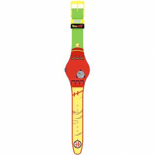 ΡΟΛΟΙ SWATCH SUOZ345 SWATCH Gohan X Swatch Dragonball Z Multicolor Silicone Strap