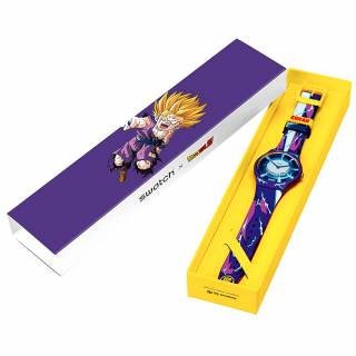 ΡΟΛΟΙ SWATCH SUOZ345 SWATCH Gohan X Swatch Dragonball Z Multicolor Silicone Strap