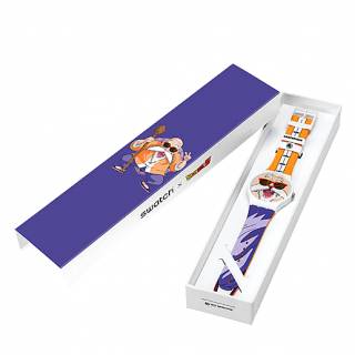 ΡΟΛΟΙ SWATCH SUOZ346 SWATCH Kamesennin X Swatch Dragonball Z Multicolor Silicone Strap