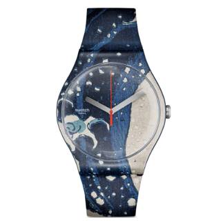 ΡΟΛΟΙ SWATCH  SUOZ351  SWATCH The Great Wave By Hokusai & Astrolabe