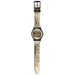 ΡΟΛΟΙ SWATCH SUOZ355 SWATCH Untitled By Jean-Michel Basquiat Multicolor Silicone Strap