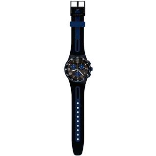 ΡΟΛΟΙ SWATCH  SUSB406 SWATCH Power Tracking Chrono Kaicco Blue Rubber Strap