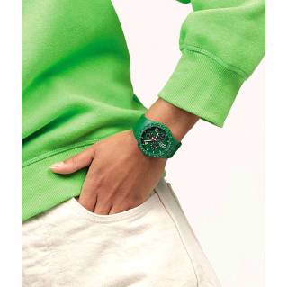 ΡΟΛΟΙ SWATCH SUSG407 SWATCH Essentials Primarily Green Chronograph Green Silicone Strap