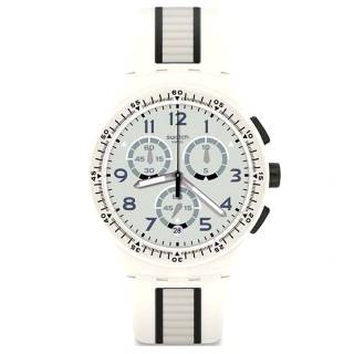 ΡΟΛΟΙ SWATCH SUSW408 SWATCH  Escalator Chronograph Two Tone Silicone Strap