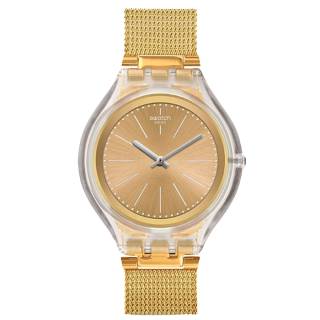 ΡΟΛΟΙ SWATCH  SVUK101M SWATCH Skinmajdou Gold Stainless Steel Bracelet