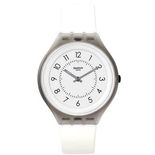 ΡΟΛΟΙ SWATCH SVUM101 SWATCH Skinmarena White Silicone Strap