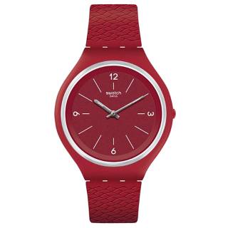 ΡΟΛΟΙ SWATCH  SVUR101 SWATCH Skinmarena Red Silicone Strap