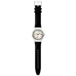 ΡΟΛΟΙ SWATCH SY23S408 SWATCH Unavoidable Automatic Black Leather Strap