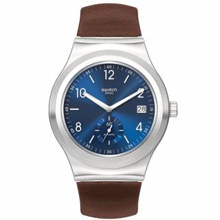 ΡΟΛΟΙ SWATCH  SY23S410 SWATCH Magnificent Irony Brown Leather Strap