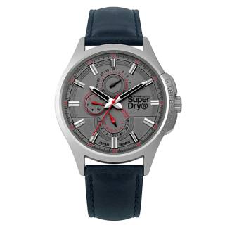 ΡΟΛΟΙ SUPERDRY  SYG258U SUPERDRY Marshal Blue Leather Strap