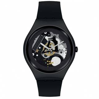 ΡΟΛΟΙ SWATCH  SYXB105 SWATCH Skin Beauty Is Inside Black Silicone Strap