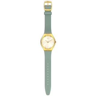 ΡΟΛΟΙ SWATCH SYXG113 SWATCH Skin Irony Green Moire Silicone Strap