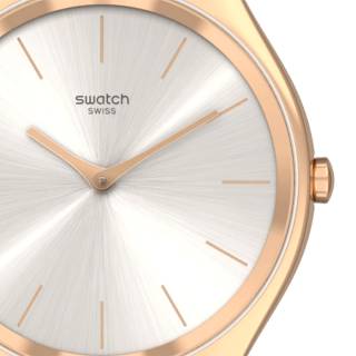 ΡΟΛΟΙ SWATCH  SYXG120M SWATCH Contrasted Simplicity Rose Gold Stainless Steel Bracelet