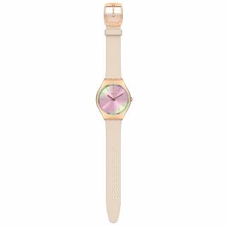 ΡΟΛΟΙ SWATCH  SYXG122 SWATCH Desert Mirage Beige Leather Strap