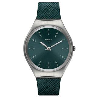 ΡΟΛΟΙ SWATCH   SYXS121 SWATCH Skinpetrol Green Leather Strap