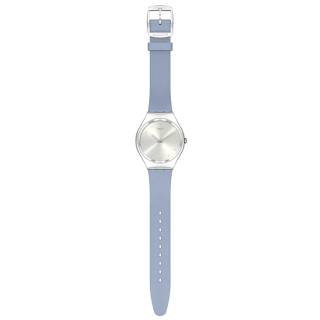 ΡΟΛΟΙ SWATCH SYXS134 SWATCH Skin Irony Blue Moire Blue Silicone Strap