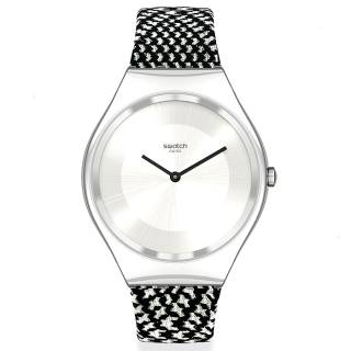 ΡΟΛΟΙ SWATCH SYXS142 SWATCH Irony Black'N'White Fabric Strap