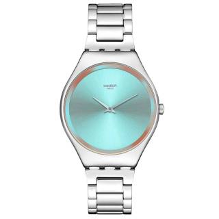 ΡΟΛΟΙ SWATCH  SYXS155G SWATCH Skin Irony The Glow Of Irony Silver Stainless Steel Bracelet