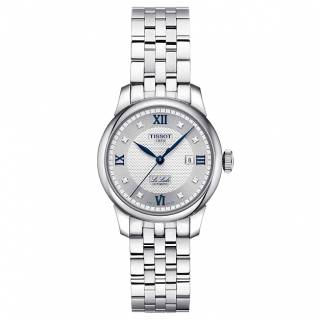 ΡΟΛΟΙ TISSOT  T0062071103601 TISSOT T-Classic Le Locle 20th Anniversary Diamonds Automatic Silver Stainless Steel Bracelet Gift Set