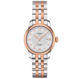 ΡΟΛΟΙ TISSOT  T0062072203600 TISSOT T-Classic Le Locle Diamonds Automatic Two Tone Stainless Steel Bracelet