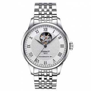 ΡΟΛΟΙ TISSOT  T0064071103302 TISSOT T-Classic Le Locle Open Heart Automatic Silver Stainless Steel Bracelet