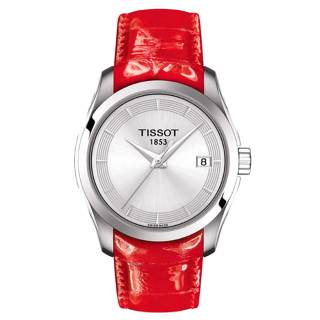 ΡΟΛΟΙ TISSOT T0352101603101 TISSOT T-Classic Couturier Red Leather Strap