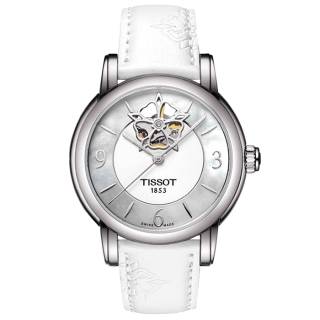 ΡΟΛΟΙ TISSOT  T0502071711704 TISSOT Lady Heart Diamonds Powermatic 80 White Synthetic Strap