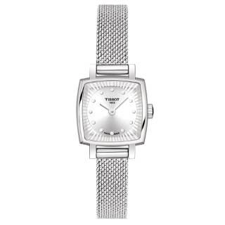 ΡΟΛΟΙ TISSOT  T0581091103600 TISSOT T-Lady Lovely Square Diamonds Silver Stainless Steel Bracelet