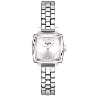 ΡΟΛΟΙ TISSOT  T0581091103601 TISSOT T-Lady Lovely Square Diamonds Silver Stainless Steel Bracelet