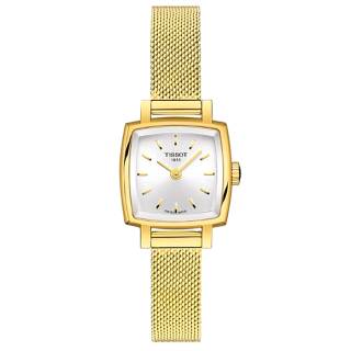 ΡΟΛΟΙ TISSOT  T0581093303100 TISSOT T-Lady Lovely Square Gold Stainless Steel Bracelet