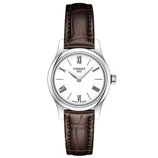 ΡΟΛΟΙ TISSOT  T0630091601800  TISSOT T-Classic Tradition Brown Combined Materials Strap