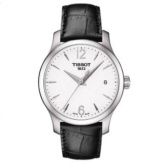 ΡΟΛΟΙ TISSOT T0632101603700 TISSOT T-Classic Tradition Black Combined Materials Strap