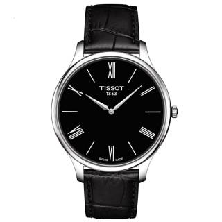 ΡΟΛΟΙ TISSOT T0634091605800 TISSOT T-Classic Tradition Black Combined Materials Strap