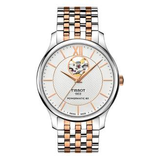 ΡΟΛΟΙ TISSOT  T0639072203801 TISSOT T-Classic Tradition Automatic Two Tone Stainless Steel Bracelet