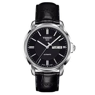 ΡΟΛΟΙ TISSOT T0654301605100 TISSOT Automatic III Black Leather Strap