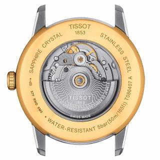 ΡΟΛΟΙ TISSOT  T0864072209700 TISSOT T-Classic Luxury Automatic Two Tone Stainless Steel Bracelet