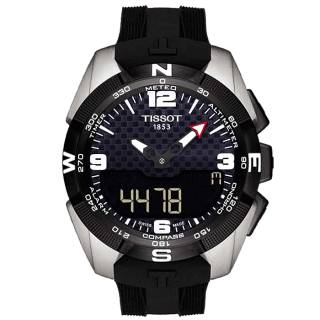 ΡΟΛΟΙ TISSOT T0914204720701  TISSOT T-Touch Expert Solar Black Rubber Strap