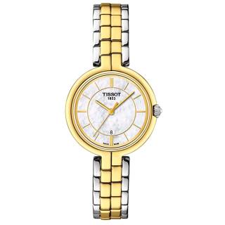 ΡΟΛΟΙ TISSOT  T0942102211101 TISSOT T-Lady Flamingo Two Tone Stainless Steel Bracelet