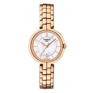 ΡΟΛΟΙ TISSOT T0942103311101 TISSOT T-Lady Flamingo Gold Stainless Steel Bracelet