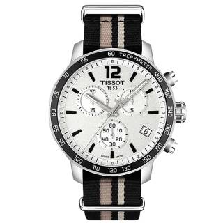 ΡΟΛΟΙ TISSOT T0954171703710 TISSOT T-Sport Quickster Chronograph Two Tone Fabric Strap