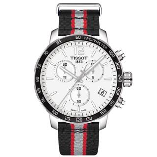 ΡΟΛΟΙ TISSOT T0954171703716 TISSOT Quickster Chronograph NBA Toronto Raptors Multicolor Fabric Strap