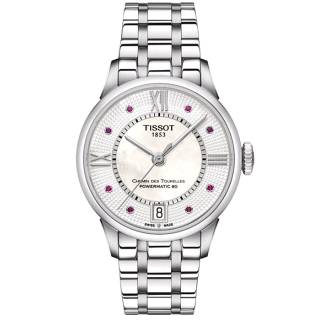 ΡΟΛΟΙ TISSOT T0992071111300 TISSOT Chemin Des Tourelles Rubies Powermatic 80 Stainless Steel Bracelet